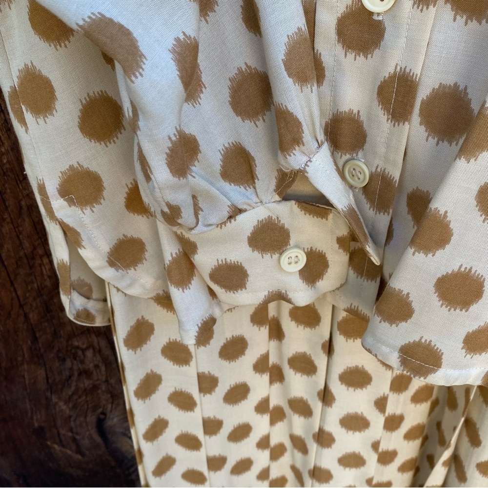 Joseph Magnin Polka Dot Two Piece Dress & Jacket 1970’s Vintage size Small - Picture 12 of 16